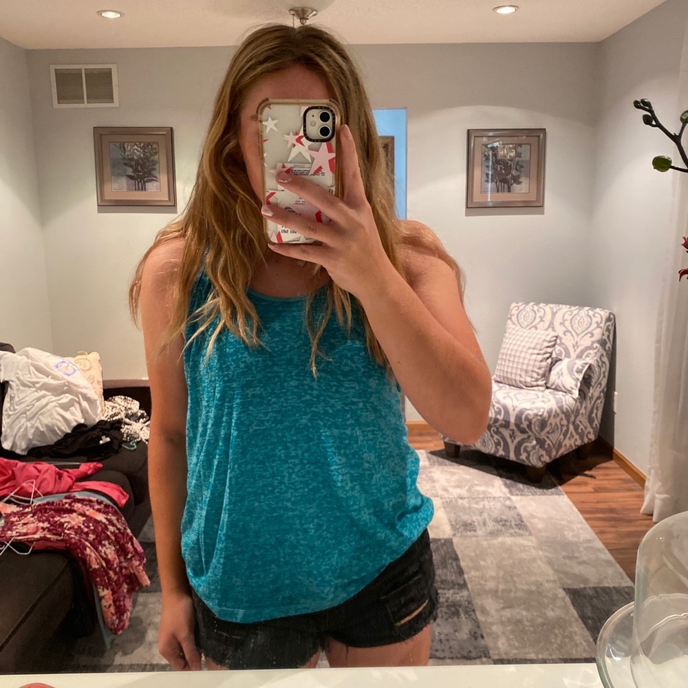 blue old navy active tank top